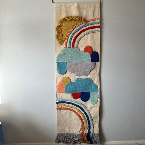 Pottery Barn Multicolor Rainbow Tapestry - Picture 3 of 3